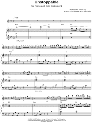 Unstoppable - Piano Accompaniment
