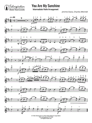 You Are My Sunshine [intermediate]