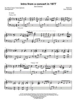 Intro from a concert in 1977 (Don Grolnick)