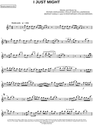 I Just Might - Eb Instrument