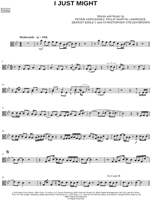 I Just Might - Viola