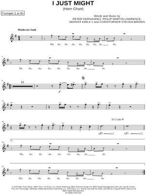 I Just Might - Trumpet 1