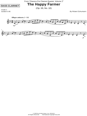 The Happy Farmer - Bass Clarinet Part