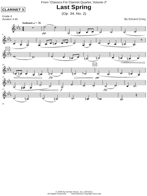 Last Spring (Clarinet 3 Part)