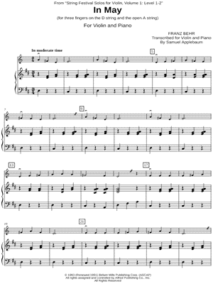 In May (Piano Accompaniment)