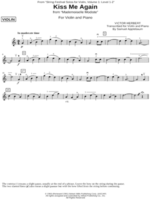 Kiss Me Again (Violin Part)