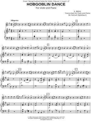 Hobgoblin Dance (Piano Accompaniment)