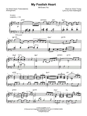 My Foolish Heart (Bill Evans Trio)