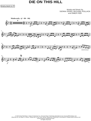 Die on This Hill - F Instrument
