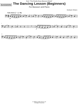 The Dancing Lesson (Beginners) (Bassoon Part)