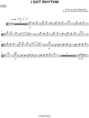 I Got Rhythm - Viola