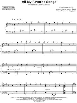 All My Favorite Songs [intermediate - mellow]