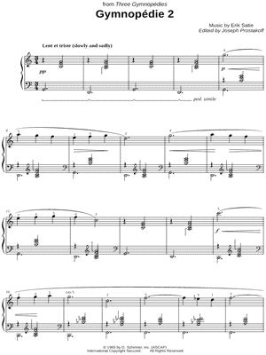 Gymnopedie No. 2 (ed. Prostakoff)