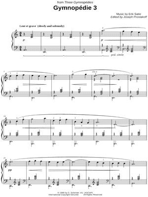 Gymnopedie No. 3 (ed. Prostakoff)