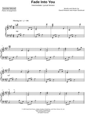 Fade Into You [intermediate - lyrical]