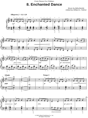 Pieces for Children: 8. Enchanted Dance