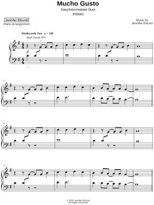 Mucho Gusto [easy / intermediate duet]