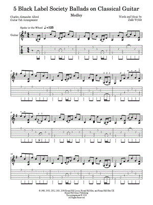 5 Black Label Society Ballads on Classical Guitar