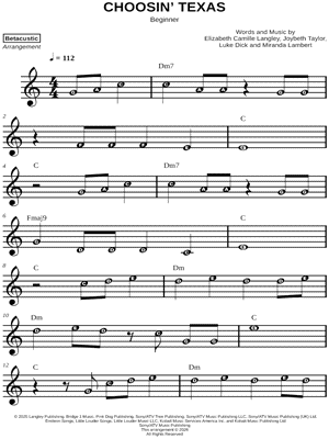 Choosin' Texas [beginner]