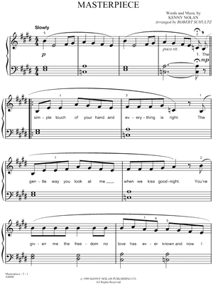 Masterpiece by Atlantic Starr - Sheet Music