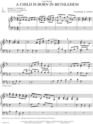 A Child Is Born In Bethlehem