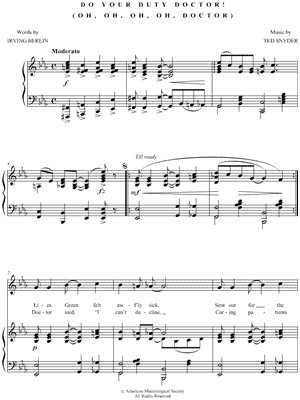 Do Your Duty Doctor! (Oh, Oh, Oh, Oh, Doctor)