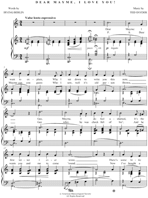 Dear Mayme, I Love You!