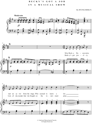 Becky's Got a Job In a Musical Show