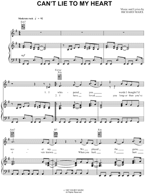 Can't Lie To My Heart