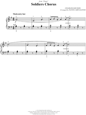 Soldiers Chorus from Faust - Sheet Music