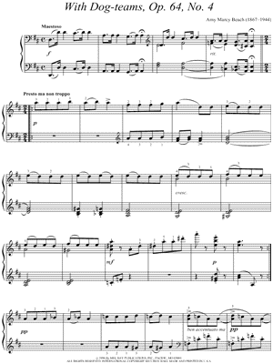 With Dog-Teams, Op. 64, No. 4