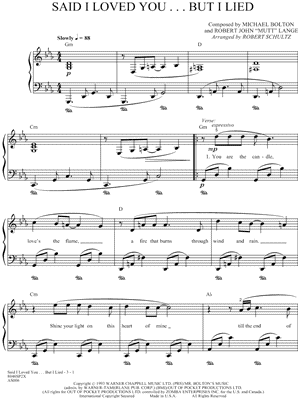 Said I Loved You... But I Lied