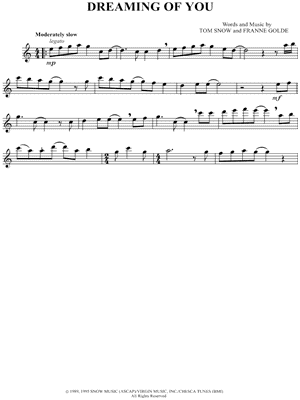 Dreaming of You by Selena - Sheet Music