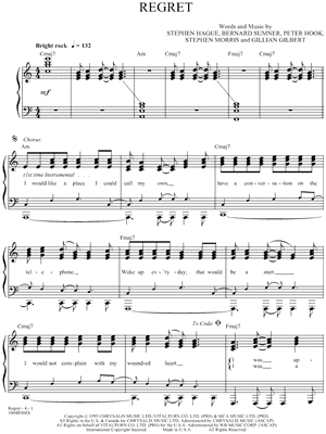 Regret by Stephen Morris - Sheet Music