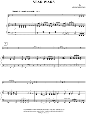 Star Wars - Piano Accompaniment