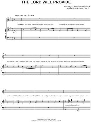The Lord Will Provide from The Night of the Hunter - Sheet Music