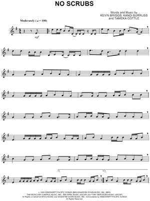 No Scrubs by TLC - Sheet Music