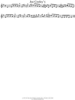 Joe Cooley's by Traditional Irish - Sheet Music