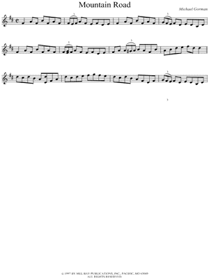 Mountain Road by Traditional Irish - Sheet Music