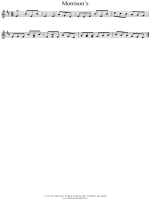 Morrison's by Traditional Irish - Sheet Music