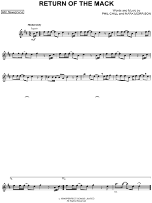 Return of the Mack - Alto Saxophone