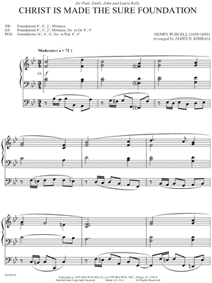 Christ Is Made the Sure Foundation