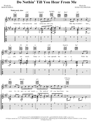 Do Nothin' Till You Hear From Me