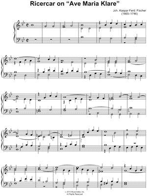 Ricercar on "Ave Maria Klare"