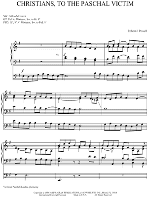 Christians, To the Paschal Victim