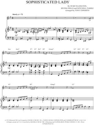 Sophisticated Lady - Piano Accompaniment