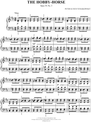 The Hobby-Horse by Peter Ilyich Tchaikovsky - Sheet Music