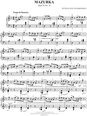 Mazurka, Op. 39, No. 10