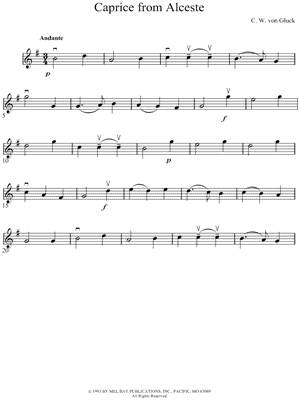 Caprice from Alceste