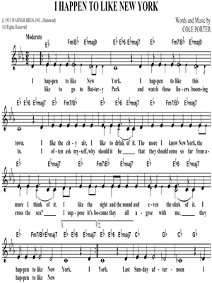 I Happen To Like New York